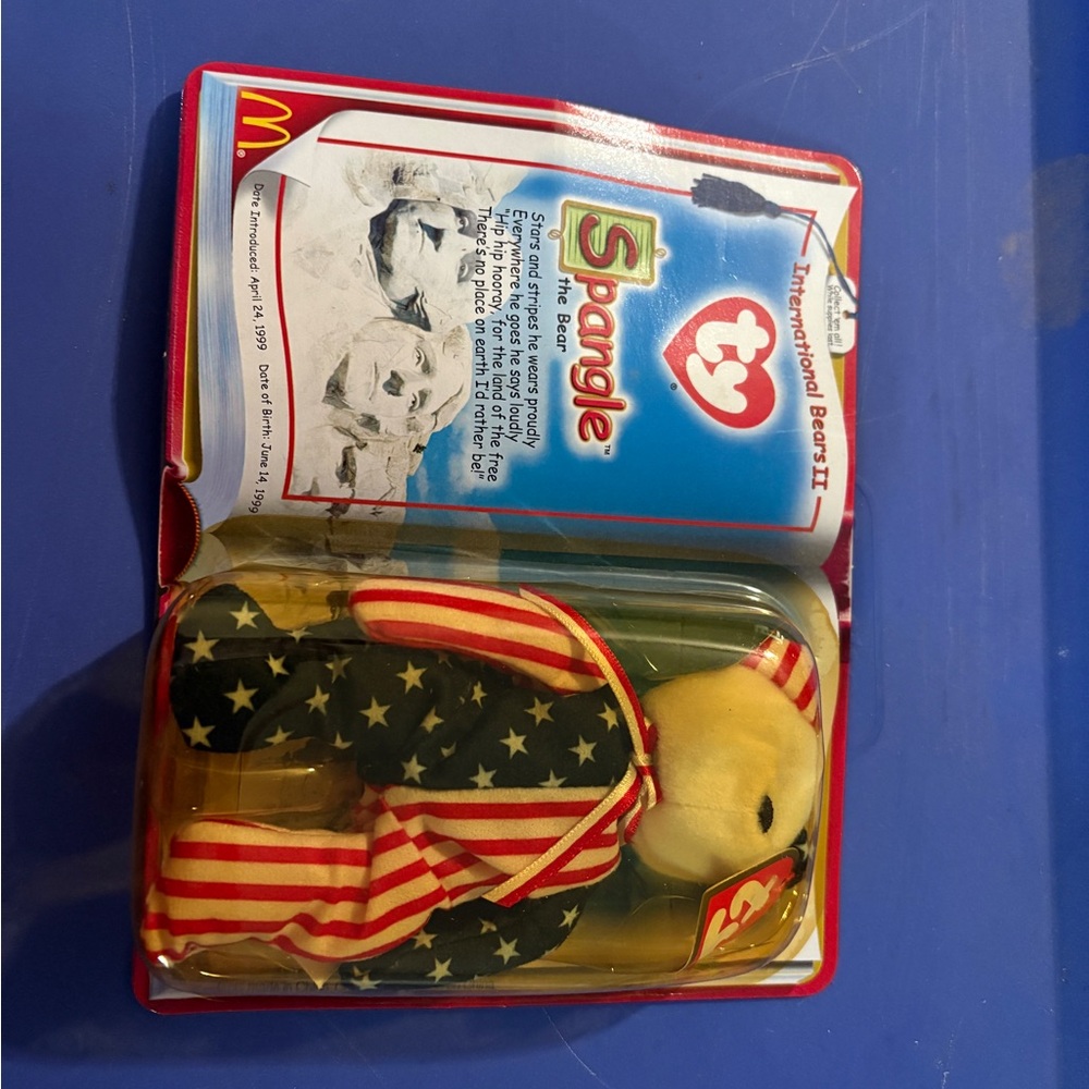 Ty Spangle Bear with Patriotic Colors